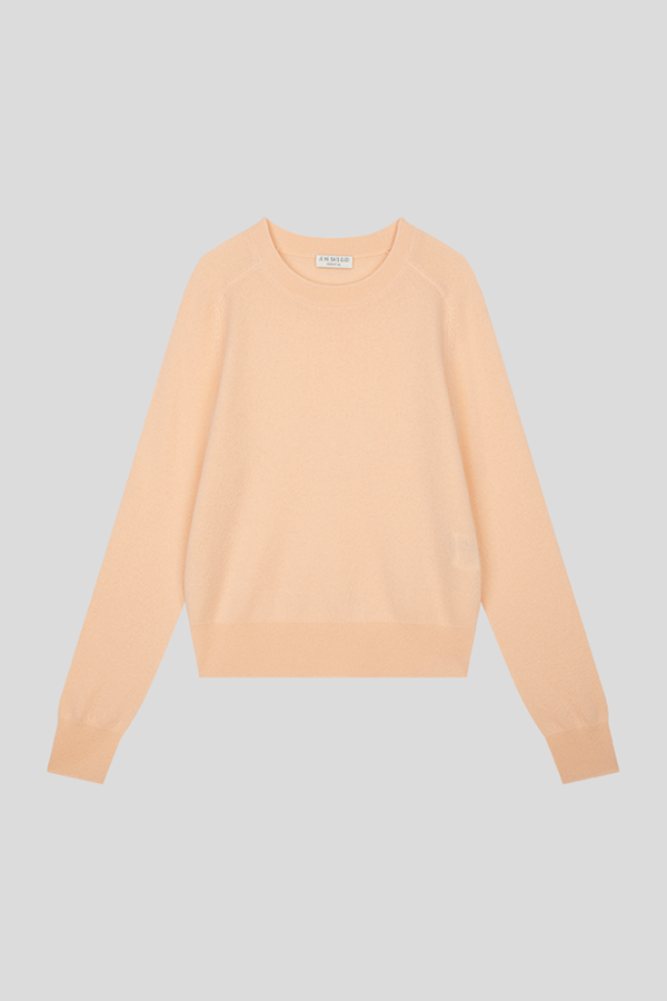 [NEW COLOR] CASHMERE BLEND PULLOVER_PEACH